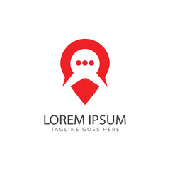 Location logo vector illustration business element and symbol