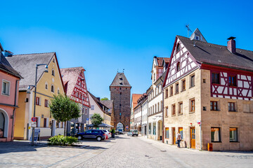 Markt, Altstadt, Altdorf bei Nürnberg, Bayern, Deutschland 