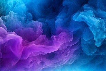 Fototapeta premium Abstract blue smoke