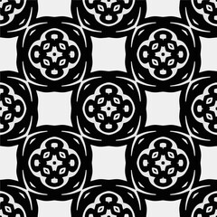 White background with black pattern. Seamless texture for fashion, textile design,  on wall paper, wrapping paper, fabrics and home decor. Simple repeat pattern.
