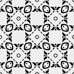 White background with black pattern. Seamless texture for fashion, textile design,  on wall paper, wrapping paper, fabrics and home decor. Simple repeat pattern.
