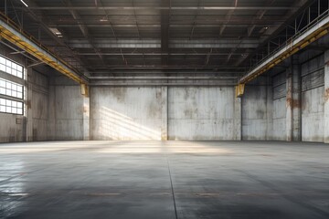 Empty industrial space interior