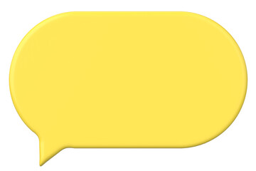 Speech bubble. Chat bubble. 3D illustration.