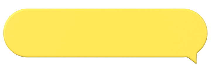 Speech bubble. Chat bubble. 3D illustration.