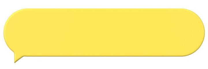 Speech bubble. Chat bubble. 3D illustration.