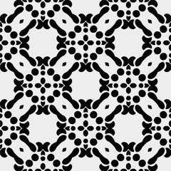 White background with black pattern. Seamless texture for fashion, textile design,  on wall paper, wrapping paper, fabrics and home decor. Simple repeat pattern.

