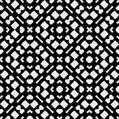 Fototapeta premium White background with black pattern. Seamless texture for fashion, textile design, on wall paper, wrapping paper, fabrics and home decor. Simple repeat pattern. 
