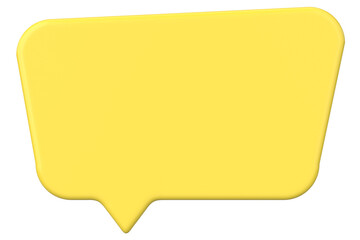 Speech bubble. Chat bubble. 3D illustration.