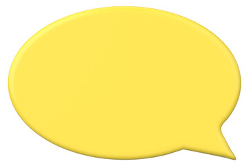 Speech bubble. Chat bubble. 3D illustration.