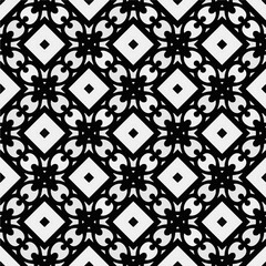 White background with black pattern. Seamless texture for fashion, textile design,  on wall paper, wrapping paper, fabrics and home decor. Simple repeat pattern.
