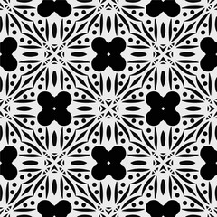 White background with black pattern. Seamless texture for fashion, textile design,  on wall paper, wrapping paper, fabrics and home decor. Simple repeat pattern.