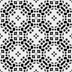 White background with black pattern. Seamless texture for fashion, textile design,  on wall paper, wrapping paper, fabrics and home decor. Simple repeat pattern.