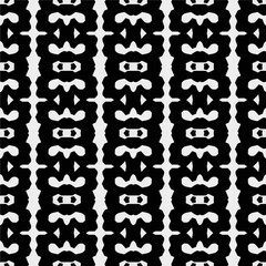 White background with black pattern. Seamless texture for fashion, textile design,  on wall paper, wrapping paper, fabrics and home decor. Simple repeat pattern.