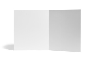 folded leaflet white blank paper template book