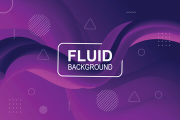 Abstract Colorful Fluid Background Design Template |