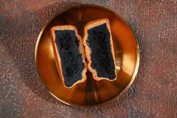 A mooncake  is a Chinese bakery product traditionally eaten during the Mid-Autumn Festival.