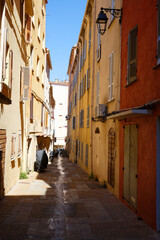 A view of typical houses in Ajaccio , capital of South Corsica island.