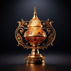 Fototapeta na wymiar a classic vintage Arabic style incense burner