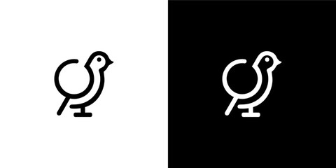 vector modified bird logo with a pot