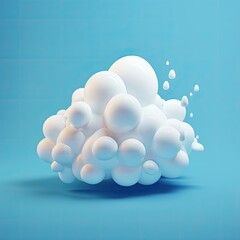 3d render of an isolated cloud