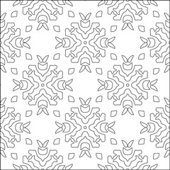 Stylish texture with figures from lines.Abstract geometric black and white pattern for web page, textures, card, poster, fabric, textile. Monochrome graphic repeating design. 