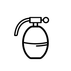 military grenade, hand grenade - vector icon