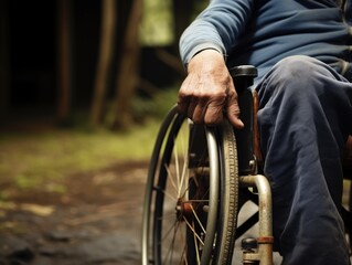 Obraz premium person in wheelchair