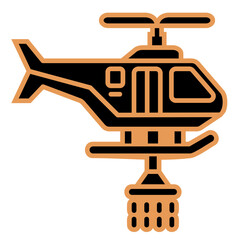 Firefighter Helicopter Icon