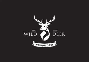 this is a a unique deer logo design for your business