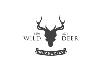 this is a a unique deer logo design for your business