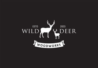 this is a a unique deer logo design for your business