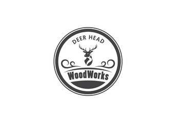 this is a a unique deer logo design for your business