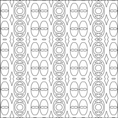 Stylish texture with figures from lines.Abstract geometric black and white pattern for web page, textures, card, poster, fabric, textile. Monochrome graphic repeating design. 