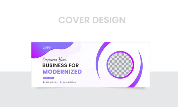 Digital business for Facebook cover photo design