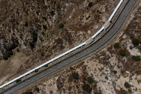 Los Angeles Aqueduct Cascades, Sylmar, San Fernando Valley, California