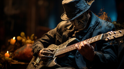 the man with a guitar