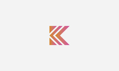 letter k unique and creative logo design 