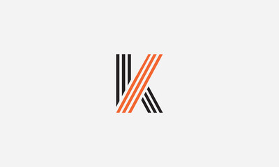 letter k unique and creative logo design 