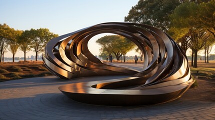 Interactive Sculpture Park: Art installations that encourage interaction could be placed throughout the park, such as kinetic sculptures that move with the wind or touch. 