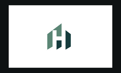 letter h creative and unique minimalist logo design