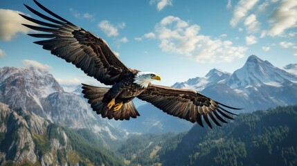 Obraz premium american bald eagle