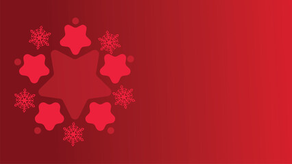 Fototapeta na wymiar Abstract Christmas ornaments in red and white background. This creative minimal background will make your project more stunning and interesting.You can use this background as banner or party flyer.