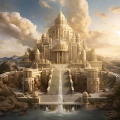 Photo sur Plexiglas Lieu de culte Temple of Solomon Illustration.