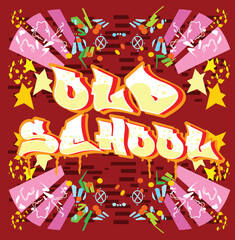 Obraz premium Hip Hop Old School Graffiti