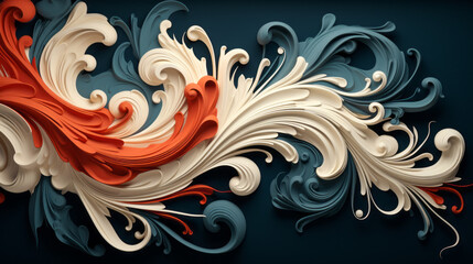 abstract background with colorful swirls