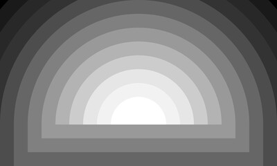 Naklejka premium Vintage geometric black and white retro sun vector background