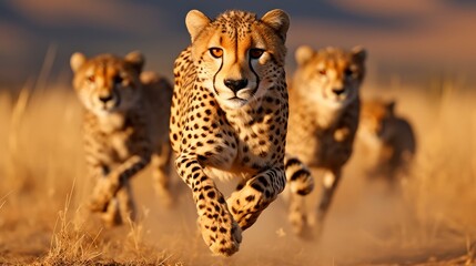 cheetah in the savannah