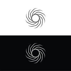 Circle vector logo template design . Circle icon . Circle silhouette