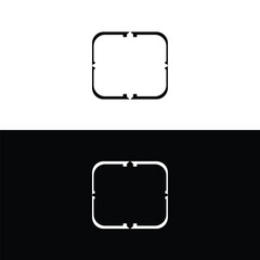 Circle vector logo template design . Circle icon . Circle silhouette