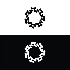 Circle vector logo template design